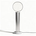 Marble base floor lamp with metal pole and circular light shade 30 x 30 x 150cm